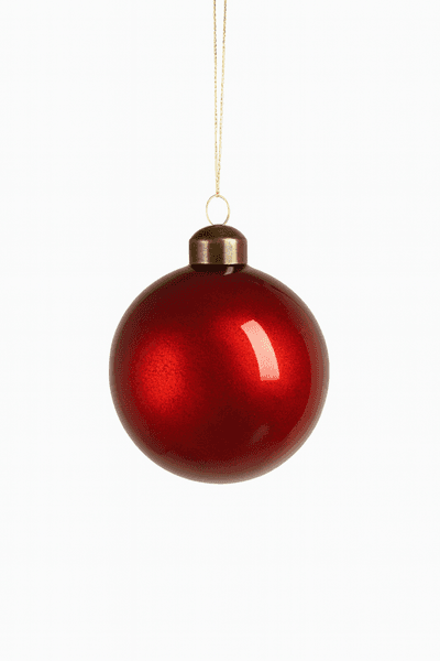 Julekule r&oslash;d &Oslash;8 cm