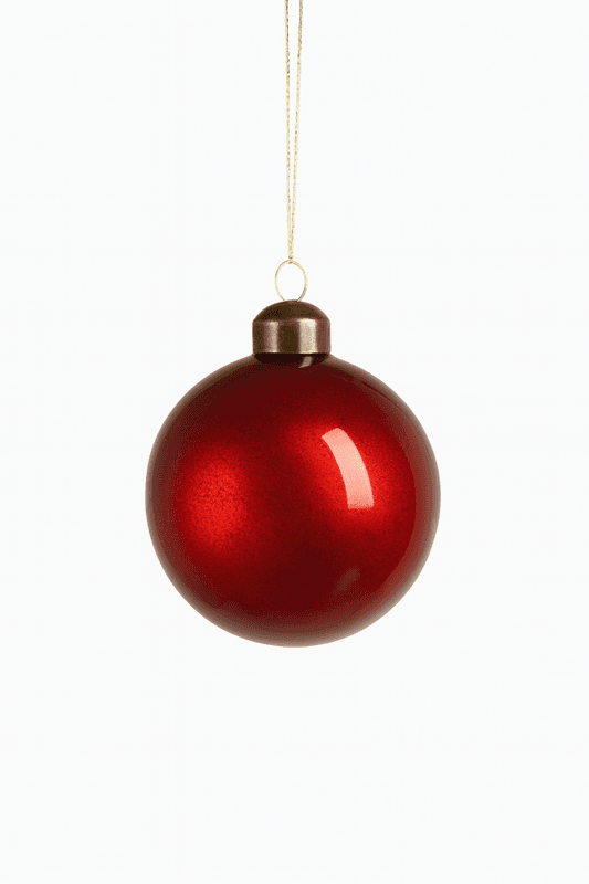Julekule rød Ø8 cm