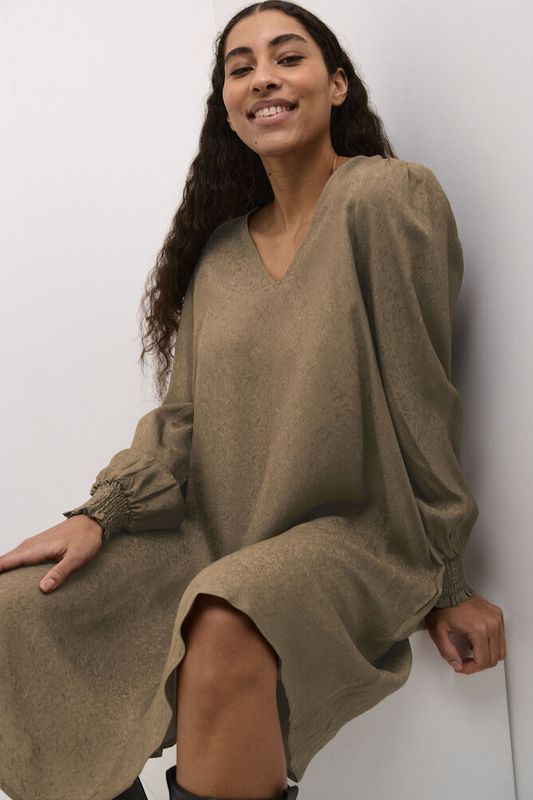 CUlui Short Dress – Brown