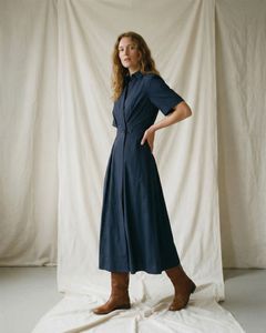 Hovedbilde Pia dess - bl&aring; skjortekjole