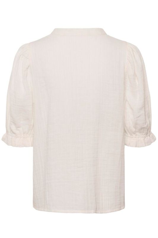 CUtala Elina SS Blouse - Spring Gardenia - White