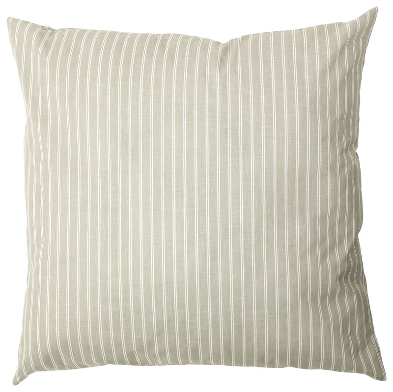 Pute med fyll Ethnic, double stripe, lys grønn