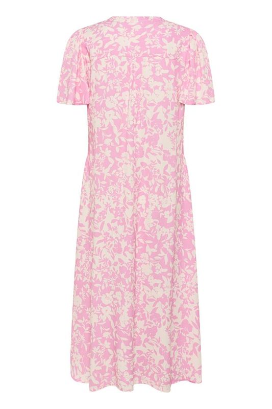 CUjenny Long Dress - Lilac Sachet White Flower - Pink