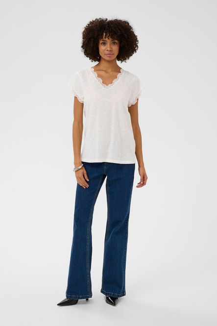 Hovedbilde CUbiana Lace T-skjorte – Spring Gardenia