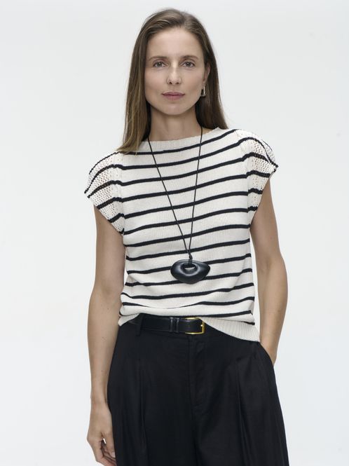 Hovedbilde Top E26029, ecru/black