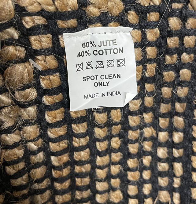 Hovedbilde Jute gulvmatte med frynser