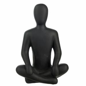 Hovedbilde Sittende figur - svart H28 cm