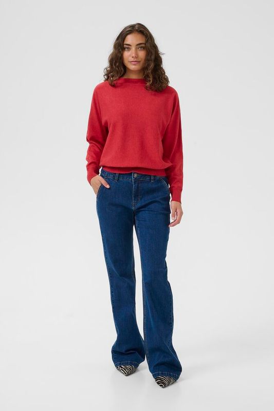 CUannemarie Batwing Jumper – Chili Pepper Melange