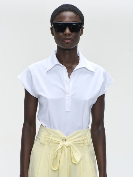 Kitty top technical jersey, hvit