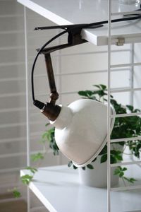 Hovedbilde Lykt med klemme – hvit