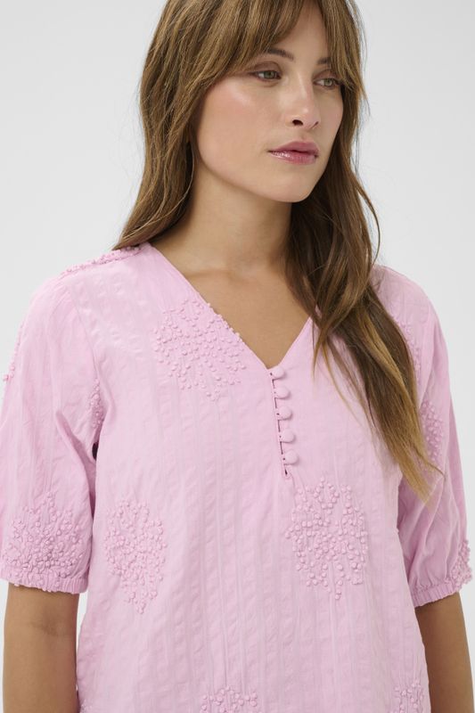 CUlelau Bluse – Pudderrosa
