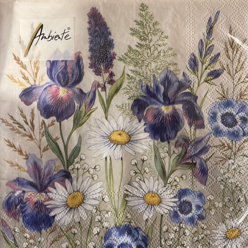 Servietter mix blomster