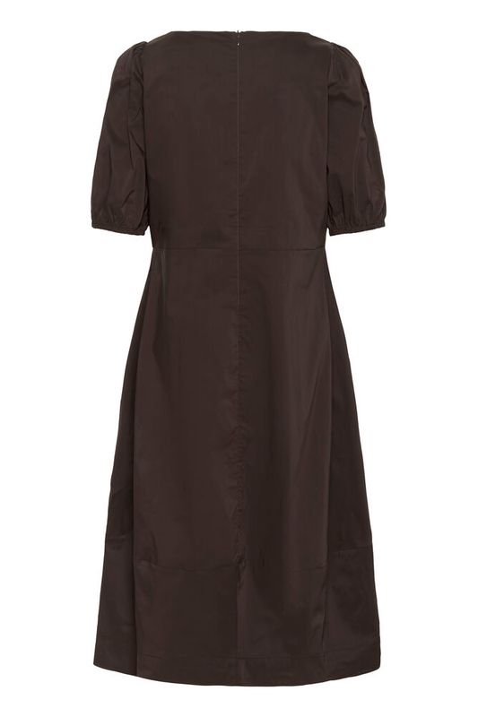 CUantoinett SS O-neck Dress– Demitasse brun
